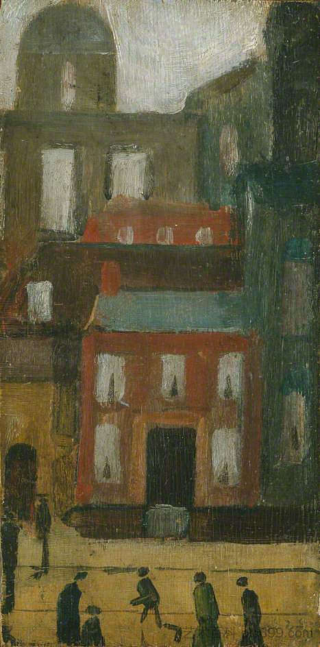 旧索尔福德街景 Old Salford Street Scene (1922)，L·S·洛里