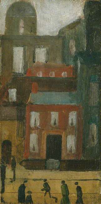 旧索尔福德街景 Old Salford Street Scene (1922)，L·S·洛里