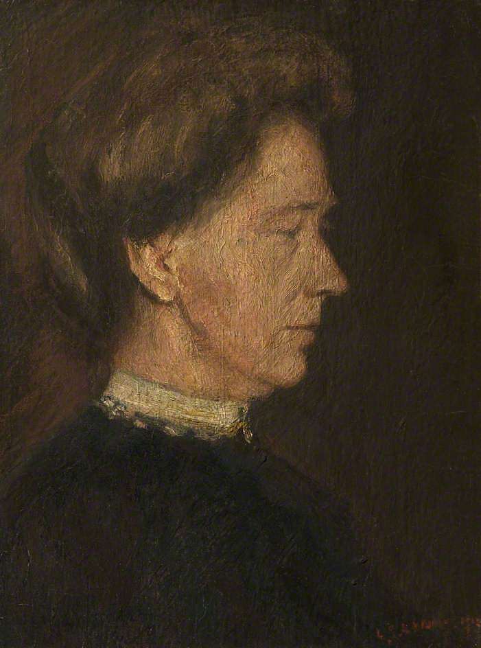 艺术家母亲的肖像 Portrait of the Artist's Mother (1912)，L·S·洛里