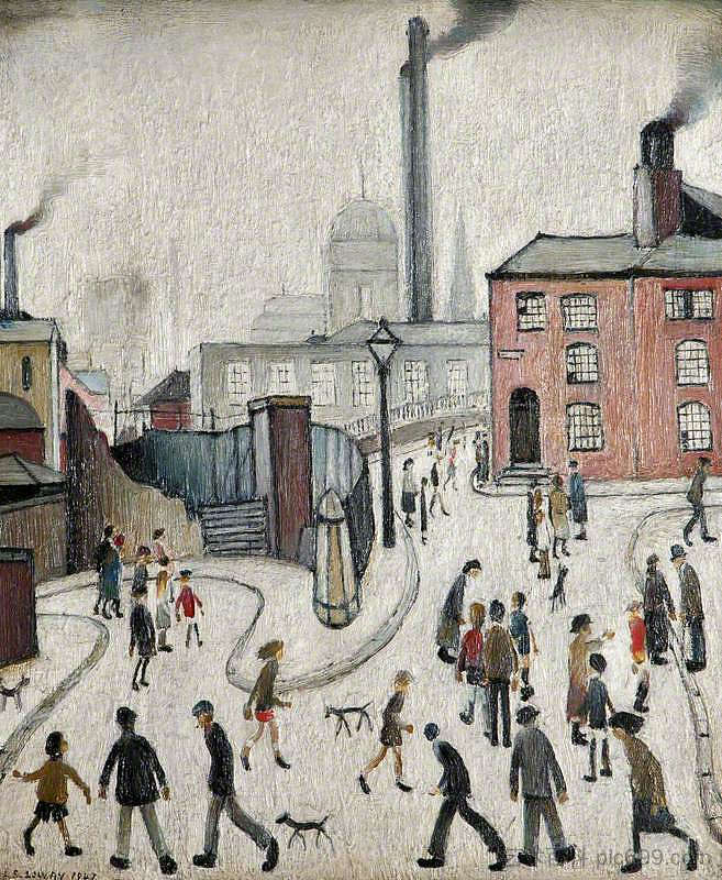 街景 Street Scene (1947)，L·S·洛里