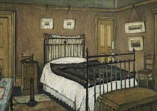 卧室，彭德尔伯里 The Bedroom, Pendlebury (1940)，L·S·洛里