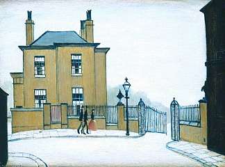 老房子，格罗夫街，索尔福德 The Old House, Grove Street, Salford (1948)，L·S·洛里