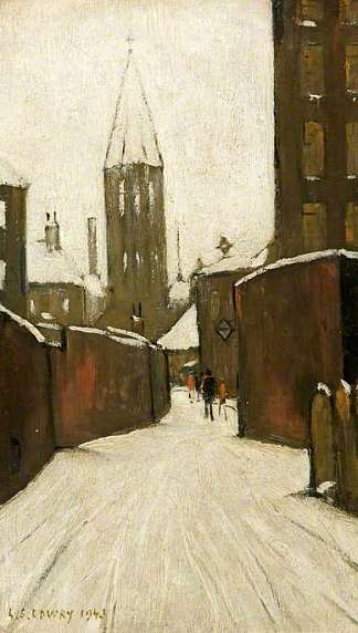 曼彻斯特彭德尔伯里的冬天 Winter in Pendlebury, Manchester (1943)，L·S·洛里