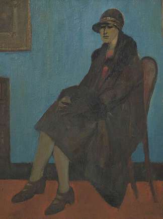 椅子上的女人 Woman in a Chair (1921)，L·S·洛里