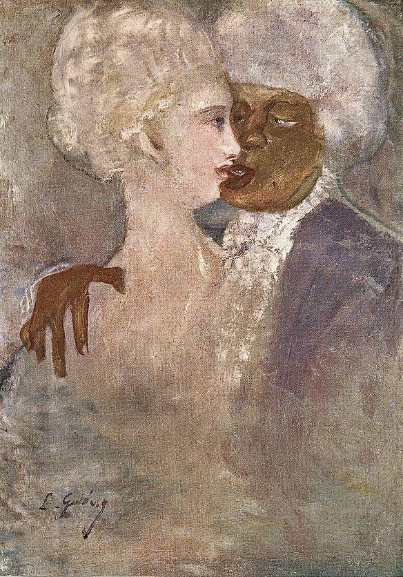 混血儿和雕塑式的白人女人 The Mulatto and the Sculpturesque White Woman (1913)，拉霍斯古拉西