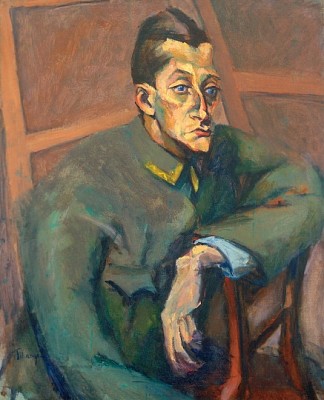 格罗斯·安多尔的肖像 Portrait of Grósz Andor (1915)，拉霍斯提亚尼