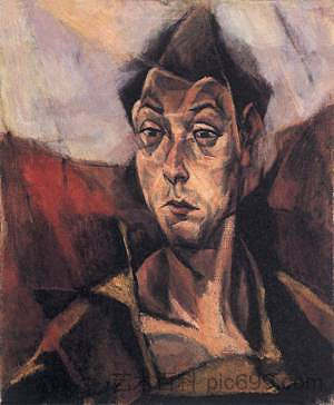 自画像 Self-Portrait (1912)，拉霍斯提亚尼