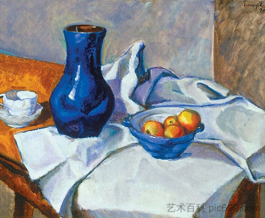 静物 Still-life (1911)，拉霍斯提亚尼