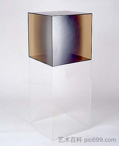 立方体 #31（琥珀色） Cube #31 (Amber) (2005)，拉里·贝尔