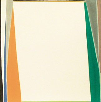 开白（中） Open White (Center) (1974)，拉里·佐克斯