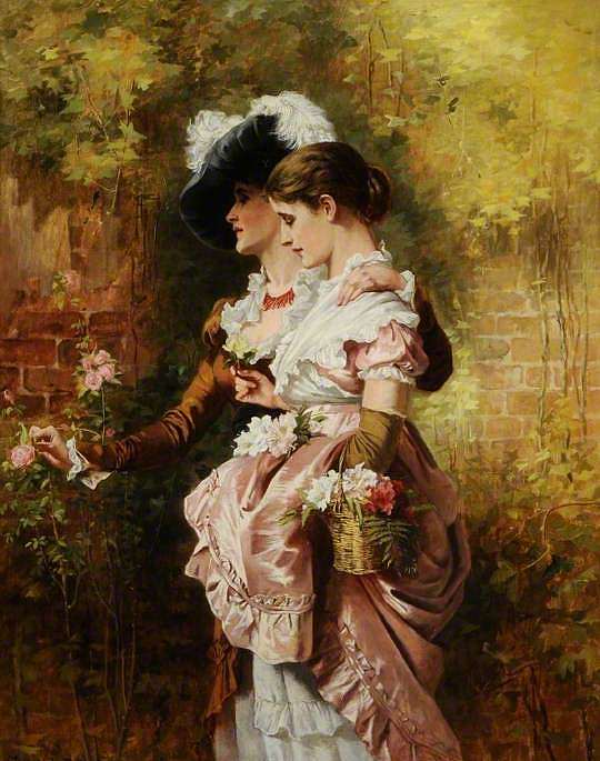 姐妹们 The Sisters (c.1879)，拉斯利特·约翰·波特