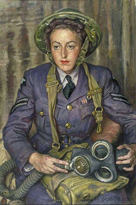 J.M.罗宾斯下士，女子辅助空军 Corporal J. M. Robins, Women's Auxiliary Air Force (1941)，劳拉·奈特