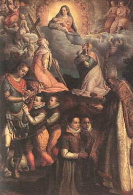 献给圣母 Consecration to the Virgin (1599)，拉维尼亚·丰塔纳