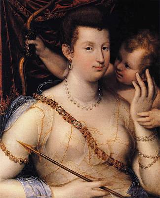 维纳斯和丘比特 Venus and Cupid (1592)，拉维尼亚·丰塔纳