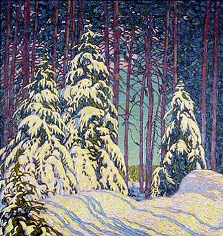 冬季日出 Winter Sunrise (1913)，劳伦斯哈里斯