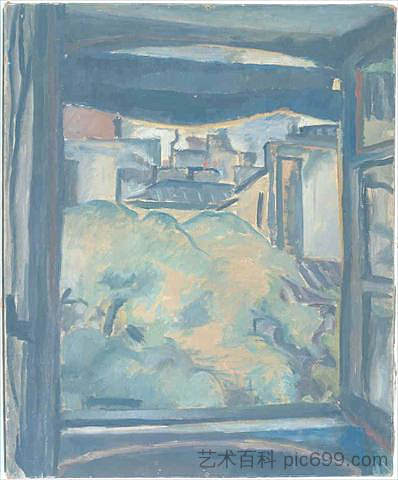 巴黎屋顶景观 Vue sur les toits de Paris (1917)，勒·柯布西耶