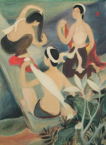 三个沐浴者 The Three Bathers (1938)，黎谱