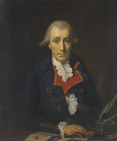 伦敦市商人詹姆斯·艾伦的肖像 Portrait of James Allen, merchant of the city of London,勒缪尔·弗朗西斯·阿博特