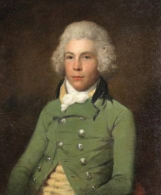 亚历山大·麦肯齐的肖像，穿着绿色外套的半身 Portrait of Alexander MacKenzie half-length in a green coat，勒缪尔·弗朗西斯·阿博特