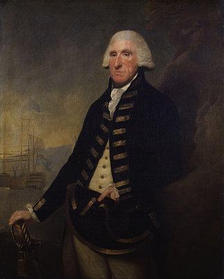 塞缪尔·胡德的肖像，第一代胡德子爵 Portrait of Samuel Hood, 1st Viscount Hood，勒缪尔·弗朗西斯·阿博特