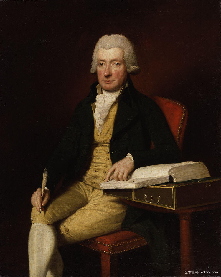 威廉·考珀的肖像 Portrait of William Cowper，勒缪尔·弗朗西斯·阿博特