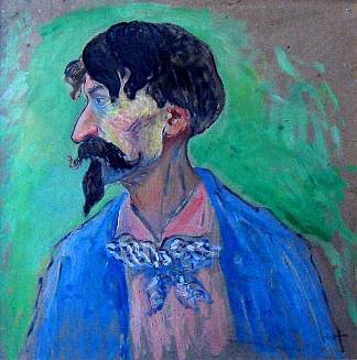 自画像 Self-portrait (c.1900)，利奥·高森