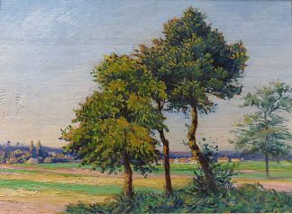 三棵树的风景 Landscape with Three Trees (1886)，利奥·高森