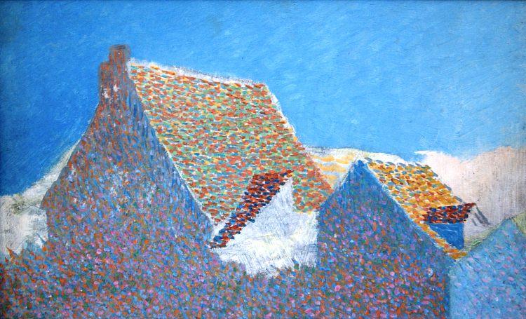 点状屋顶 Les toits pointillés (1886)，利奥·高森