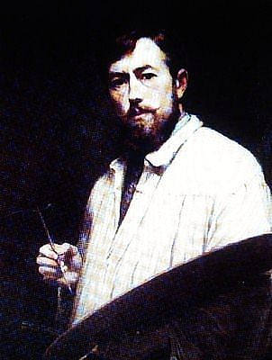 自画像 Self-Portrait (1902; Belgium  )，利奥钢铁