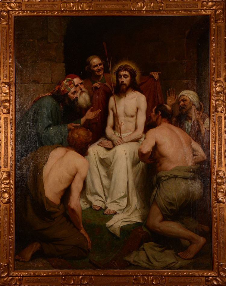 对基督的嘲弄 The Mocking of Christ (1908; Belgium  )，利奥钢铁