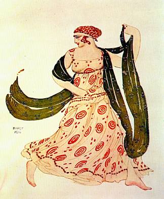 埃及艳后希腊舞者 Cleopatre greek dancer (1910)，莱昂·巴克斯特