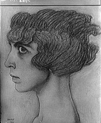 卡萨蒂马尔凯萨的肖像 Portrait of the Marchesa Casati (1912)，莱昂·巴克斯特