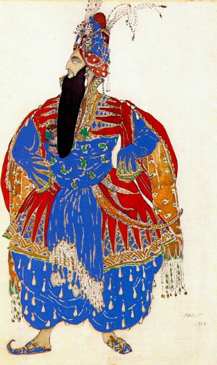 舍赫拉扎德·沙阿·沙赫里亚尔 Scheherazade shah shahriar (1910)，莱昂·巴克斯特
