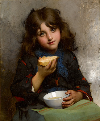 小吃 The snack (1880)，莱昂·巴齐勒·佩罗