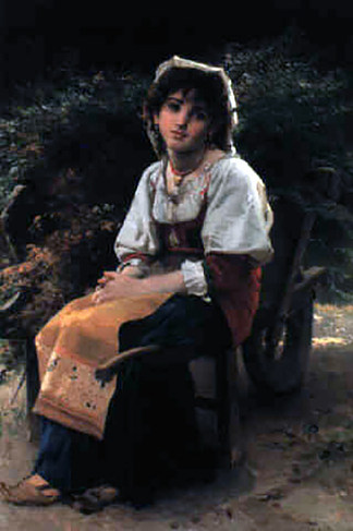 独轮车 The wheelbarrow (1881)，莱昂·巴齐勒·佩罗