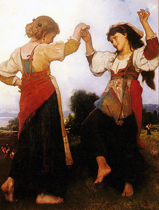 塔兰泰拉 The tarantella (1879)，莱昂·巴齐勒·佩罗