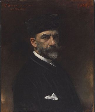 自画像（献给威廉·沃尔特斯） Self-portrait (dedicated to William Walters) (1885)，莱昂·博纳