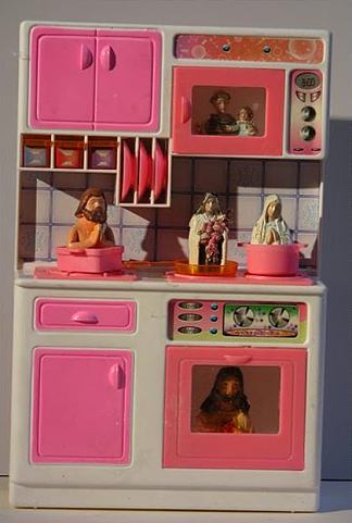 厨房（宗教人物） Kitchen (Religious Figures)，莱昂·法拉利