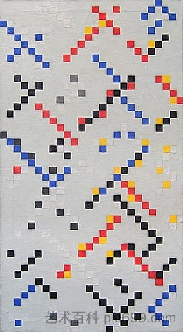 英寸方块 3 号 Inch Squares No. 3 (1949)，利昂·波克·史密斯