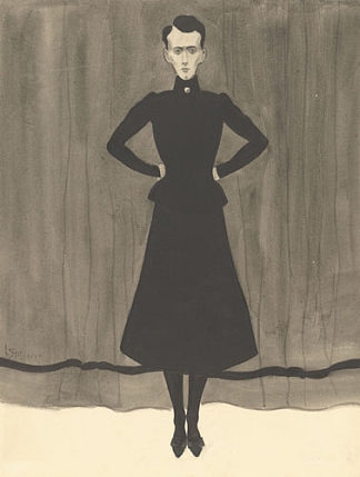 脚上的女人 Femme en Pied (1902)，莱昂·施皮利亚特
