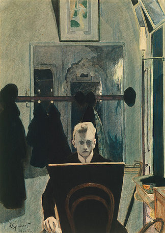自画像 Self-Portrait (1907)，莱昂·施皮利亚特