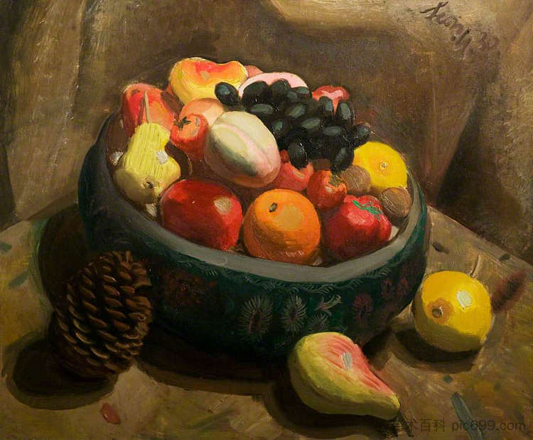 静物画 Still Life (1930)，莱昂·安德伍德