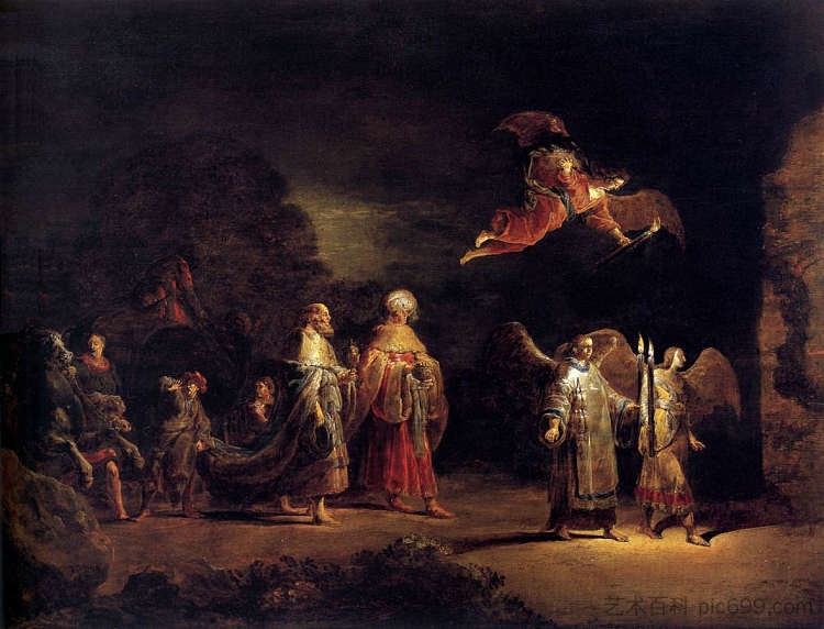三位贤士到伯利恒的旅程 Journey of the Three Magi to Bethlehem (1638 - 1640),莱昂纳特·布拉默