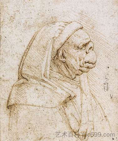 漫画 Caricature (c.1500; Italy ),达芬奇
