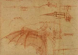 飞行器设计 Design for a Flying Machine (c.1505; Florence,Italy                     )，达芬奇