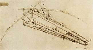 飞行器设计 Design for a flying machine (c.1488; Milan,Italy                     )，达芬奇