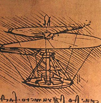 直升机设计 Design for a helicopter (c.1500; Italy                     )，达芬奇