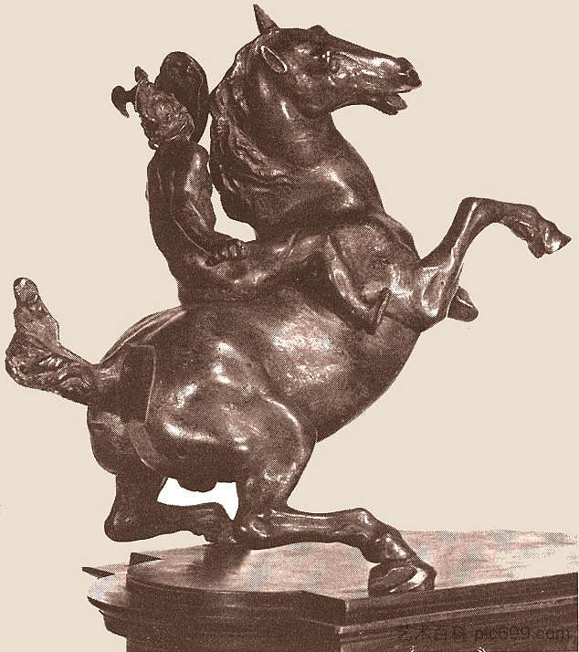 马术雕像 Equestrian Statue (c.1519; Paris,France  )，达芬奇