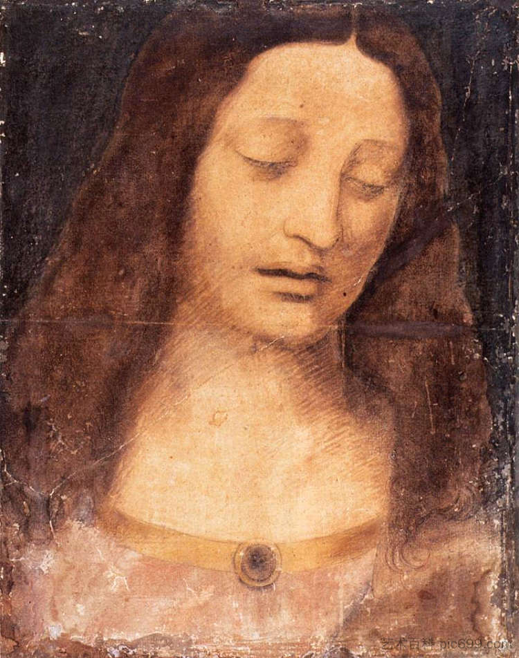 基督的头 Head of Christ,达芬奇