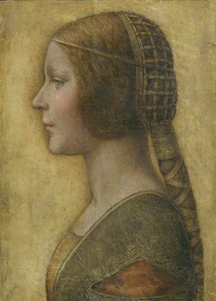 La Bella Principessa - Bianca Sforza的肖像 La Bella Principessa - Portrait of Bianca Sforza (1495 - 1498; Italy  )，达芬奇